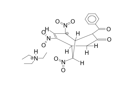 TRIETHYLAMMONIUM 6-BENZOYL-2,4,9-TRINITRO-7-OXOBICYCLO[3.3.1]NON-2-EN-4-OATE, KETO FORM