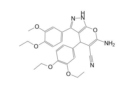 6-Amino-4-(3,4-diethoxyphenyl)-3-(4-ethoxy-3-methoxy-phenyl)-2,4-dihydropyrano[2,3-c]pyrazole-5-carbonitrile