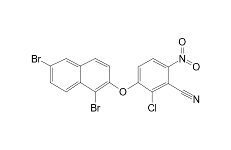 2-Chloro-3-[[1,6-dibromo-2-naphthyl]oxy]-6-nitrobenzonitrile