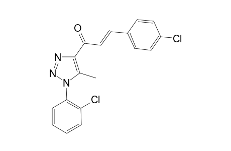(E)-3-(4-Chlorophenyl)-1-[1-(2-chlorophenyl)-5-methyl-1H-1,2,3-triazol-4-yl]prop-2-en-1-one