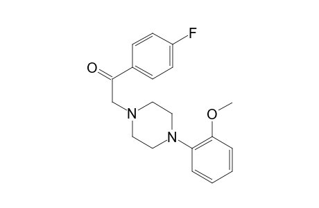 Ethanone, 1-(4-fluorophenyl)-2-[4-(2-methoxyphenyl)-1-piperazinyl]-