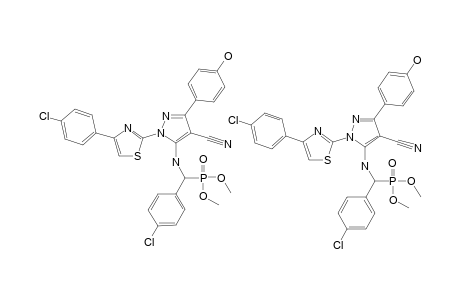 DIMETHYL-[1-[4-(4-CHLOROPHENYL)-THIAZOL-2-YL]-4-CYANO-3-(4-HYDROXYPHENYL)-1H-PYRAZOL-5-YLAMINO]-(2-CHLOROPHENYL)-METHYLPHOSPHONATE