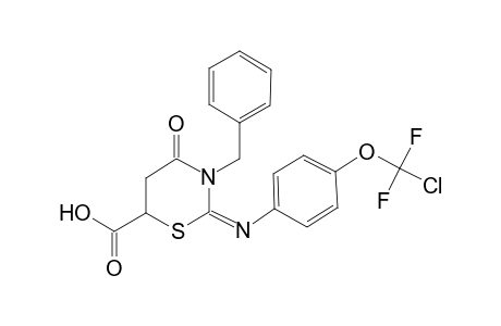 2H-1,3-thiazine-6-carboxylic acid, 2-[[4-(chlorodifluoromethoxy)phenyl]imino]tetrahydro-4-oxo-3-(phenylmethyl)-, (2E)-