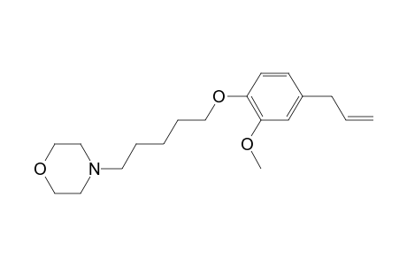 Morpholine, 4-[5-(4-allyl-2-methoxyphenoxy)pentyl]-