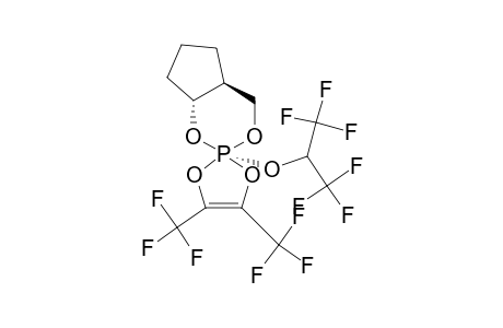 (1R,6S)-3-BETA-(1,1,1,3,3,3-HEXAFLUOROISOPROPOXY)-2,4-DIOXA-3-PHOSPHABICYCLO-[4.3.0]-NONANE-HEXAFLUOROBIACETYL-ADDUCT