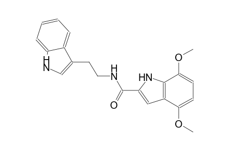 1H-indole-2-carboxamide, N-[2-(1H-indol-3-yl)ethyl]-4,7-dimethoxy-