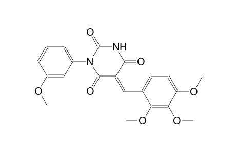 (5E)-1-(3-methoxyphenyl)-5-(2,3,4-trimethoxybenzylidene)-2,4,6(1H,3H,5H)-pyrimidinetrione