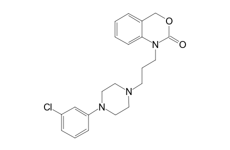 4-[3'-(4"-<3"'-Chlorophenyl>-1"-piperazinyl)propyl]-1H-(2,4)-benzoxazin-3-one
