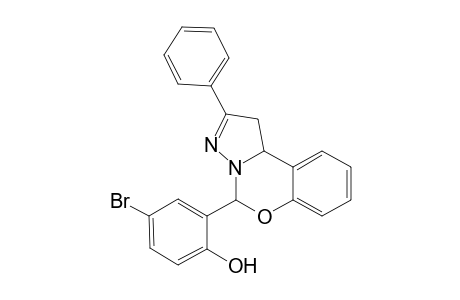 4-Bromo-2-(2-phenyl-1,10b-dihydropyrazolo[1,5-c][1,3]benzoxazin-5-yl)phenol