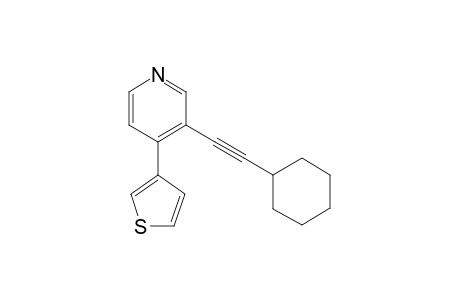 3-(Cyclohexylethynyl)-4-(thien-3-yl)pyridine