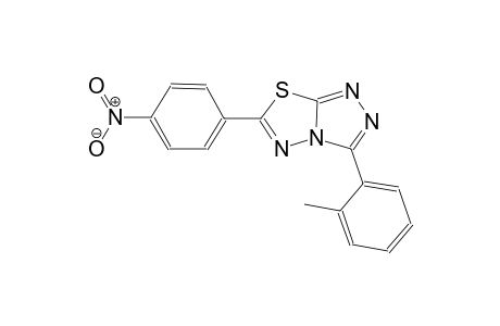 [1,2,4]triazolo[3,4-b][1,3,4]thiadiazole, 3-(2-methylphenyl)-6-(4-nitrophenyl)-