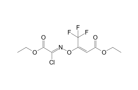 ETHYL-(E,Z)-3-(((CARBETHOXY)-CHLOROMETHYLENE)-AMINO)-OXY-4,4,4-TRIFLUORO-BUTENOATE