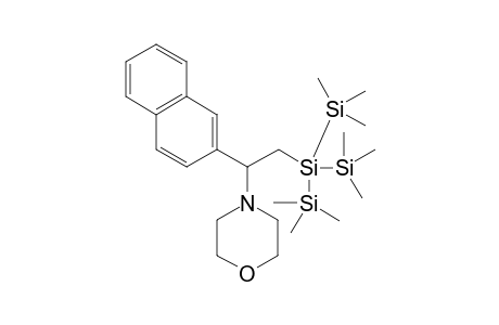 4-(2-(1,1,1,3,3,3-hexamethyl-2-(trimethylsilyl)trisilan-2-yl)-1-(naphthalen-2-yl)ethyl)morpholine