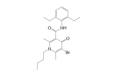 5-Bromo-2,6-dimethyl-1-butyl-N-(2,6-diethylphenyl)-4(1H)-oxopyridine-