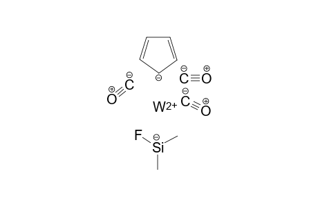 Tricarbonyl(pi-cyclopentadienyl)(fluorodimethylsilyl)tungsten(II)