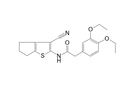 benzeneacetamide, N-(3-cyano-5,6-dihydro-4H-cyclopenta[b]thien-2-yl)-3,4-diethoxy-