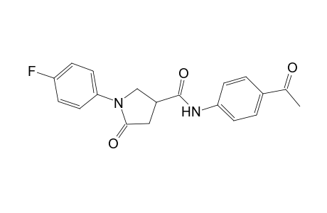 N-(4-acetylphenyl)-1-(4-fluorophenyl)-5-oxo-3-pyrrolidinecarboxamide