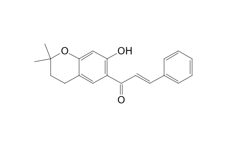 1-(7-HYDROXY-2,2-DIMETHYL-CHROMAN-6-YL)-3-PHENYL-PROP-2-EN-1-ONE