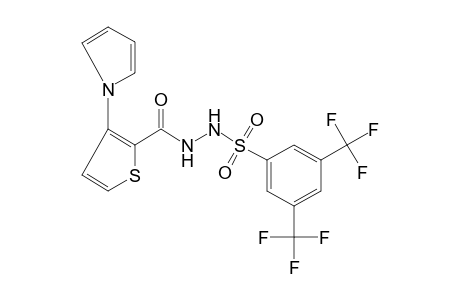1-[(alpha,alpha,alpha,alpha',alpha',alpha'-hexafluoro-3,5-xylyl)sulfonyl]-2-[3-(pyrrol-1-yl)-2-thenoyl]hydrazide