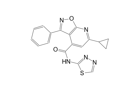 isoxazolo[5,4-b]pyridine-4-carboxamide, 6-cyclopropyl-3-phenyl-N-(1,3,4-thiadiazol-2-yl)-