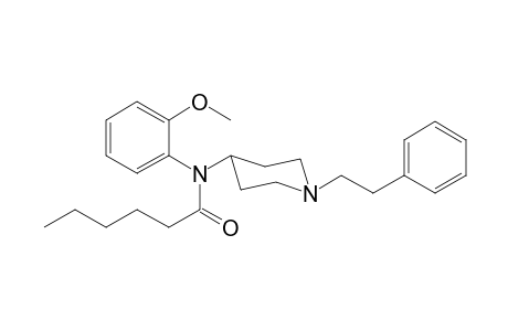 N-(1-Phenethyl-4-piperidyl)-N-(2-methoxyphenyl)hexanamide