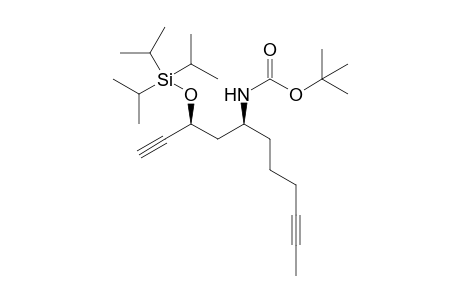 tert-butyl N-[(1S)-1-[(2S)-2-triisopropylsilyloxybut-3-ynyl]hept-5-ynyl]carbamate