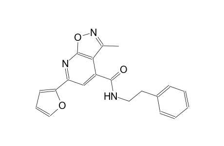 isoxazolo[5,4-b]pyridine-4-carboxamide, 6-(2-furanyl)-3-methyl-N-(2-phenylethyl)-