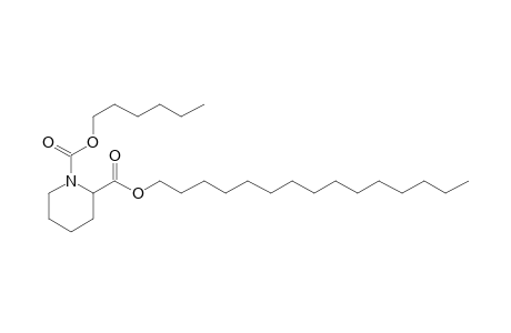 Pipecolic acid, N-hexyloxycarbonyl-, pentadecyl ester