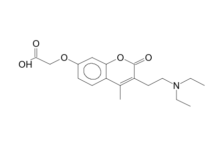 2-[3-(2-diethylaminoethyl)-2-keto-4-methyl-chromen-7-yl]oxyacetic acid