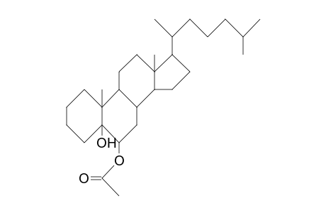 5a-Cholestan-6a-acetate-5a-ol