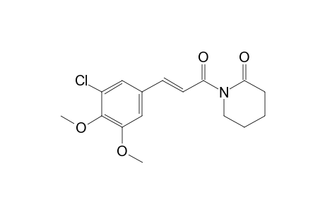 (E)-1-[3-(3-Chloro-4,5-dimethoxyphenyl)acryloyl]piperidin-2-one