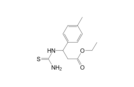 3-Thioureido-3-p-tolyl-propionic acid ethyl ester