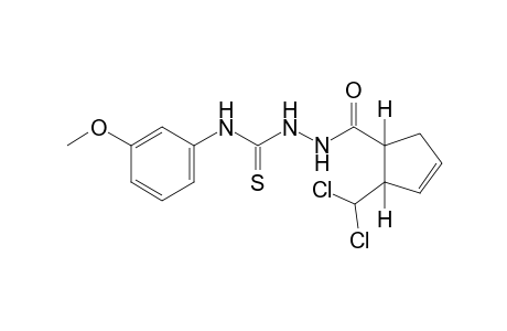 1-{[2-(dichloromethyl)-3-cyclopenten-1-yl]carbonyl}-4-(m-methoxyphenyl)-3-thiosemicarbazide