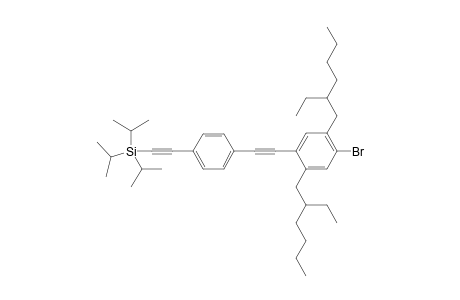 2-[4-[2-[4-bromo-2,5-bis(2-ethylhexyl)phenyl]ethynyl]phenyl]ethynyl-triisopropyl-silane