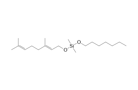 Silane, dimethyl(trans-3,7-dimethyl-2,6-octadien-1-yloxy)heptyloxy-