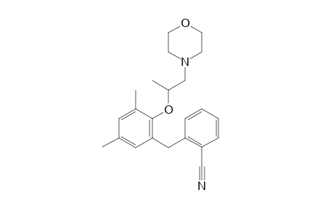 2-(3,5-Dimethyl-2-((1-morpholinopropan-2-yl)oxy)benzyl)benzonitrile