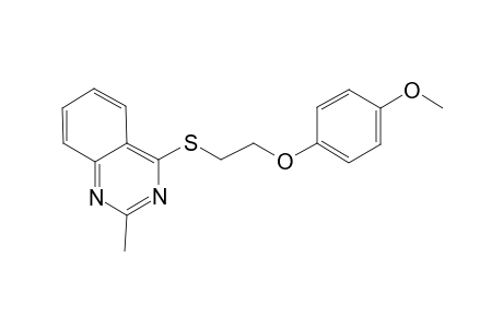 4-([2-(4-Methoxyphenoxy)ethyl]sulfanyl)-2-methylquinazoline