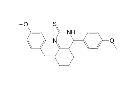 (8Z)-8-(4-Methoxybenzylidene)-4-(4-methoxyphenyl)-4,4a,5,6,7,8-hexahydro-2(3H)-quinazolinethione