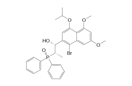 rel-(1R,2S)-1-(1-Bromo-4-isopropyl-5,7-dimethoxynaphthalen-2-yl)-2-diphenylphosphinoylpropan-1-ol