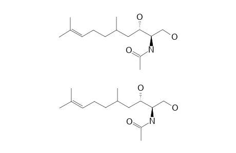 (+/-)-(2R*,3S*)-ERYTHRO-2-ACETAMIDO-5,9-DIMETHYL-8-DECENE-1,3-DIOL