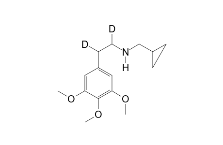 N-Cyclopropylmethyl-3,4,5-trimethoxy-alpha-beta-di-deuterophenethylamine