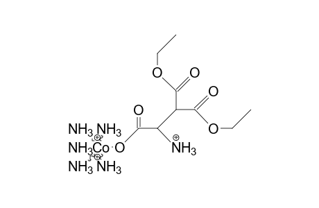 Diethyl 3-carboxyaspartato-pentaamino cobalt trication