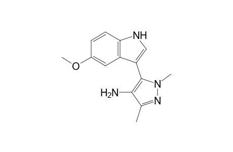 3-(4-AMINO-1,3-DIMETHYLPYRAZOL-5-YL)-5-METHOXYINDOLE