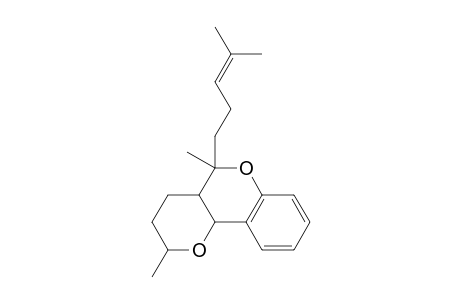 2,5-Dimethyl-5-(4-methyl-3-pentenyl)-3,4,4a,10b-tetrahydro-2H,5H-pyrano[3,2-c]chromene