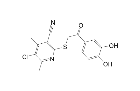 5-Chloro-2-[2-(3,4-dihydroxy-phenyl)-2-oxo-ethylsulfanyl]-4,6-dimethyl-nicotinonitrile