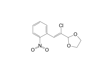 2-[1-Chloro-2-(2-nitrophenyl)vinyl]-1,3-dioxolane