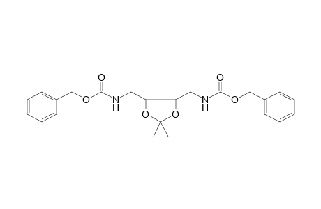 Benzyl [5-(([(benzyloxy)carbonyl]amino)methyl)-2,2-dimethyl-1,3-dioxolan-4-yl]methylcarbamate