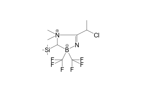 1-Borata-5-aza-3-azonia-4-cyclopentene, 4-(1-chloroethyl)-3,3-dimethyl-2-trimethylsilyl-1,1-BIS(trifluoromethyl)-