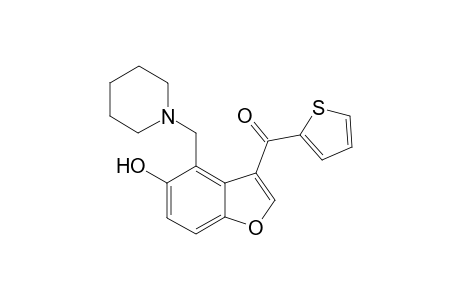 [5-Hydroxy-4-(1-piperidinylmethyl)-1-benzofuran-3-yl](2-thienyl)methanone