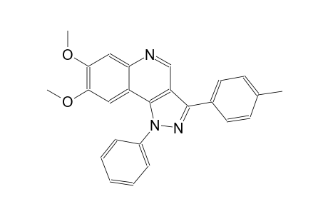 7,8-dimethoxy-3-(4-methylphenyl)-1-phenyl-1H-pyrazolo[4,3-c]quinoline